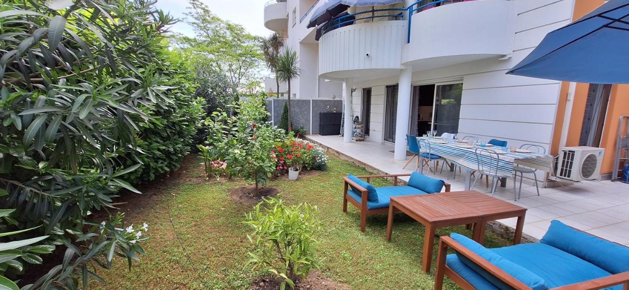 Charmant Appartement Residentiel Avec Terrasse, Jardin Privatif Et Piscine A Cannes Exteriör bild